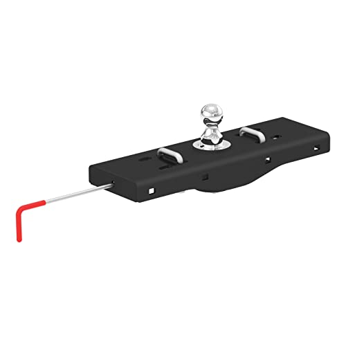CURT 60619 Double Lock EZr Gooseneck Hitch with 2-5/16-Inch Flip-and-Store Ball, 30,000 lbs