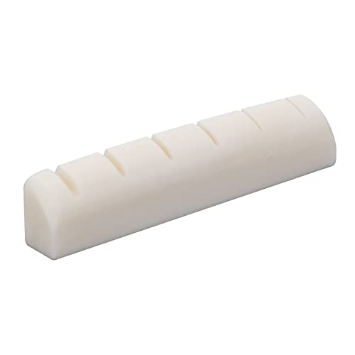 1 Sets 2Pcs Left Handed 6 String Acoustic Guitar Bone Bridge Saddle And Nut Set Made Of Real Bone 43X6X9/72X3X9Mm #TOP4
