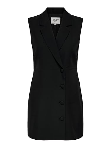 ONLY Onlelly Life S/L Blazer Dress TLR, Noir, 36 Femmes