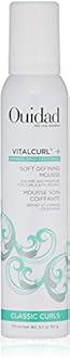 Ouidad VitalCurl+ Curl Defining Mousse, Lightweight Hair Foam, Styler for Soft, Touchable Hold, Adds Shine, Bounce & Volume, For Spiral Curls