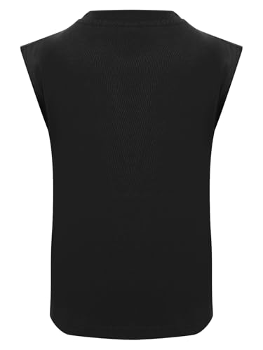 FEESHOW Kids Boys Tank Tops Sleeveless Cotton Soft Basic Solid Undershirts Workout Running Sport Tops2