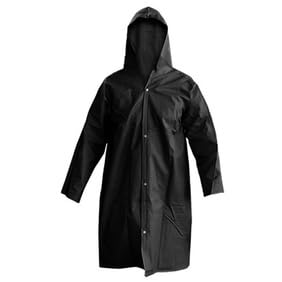 Capa de Chuva Unissex Com Capuz Tamanho Longo Adulto Feminino e Masculino Tamamanho GG