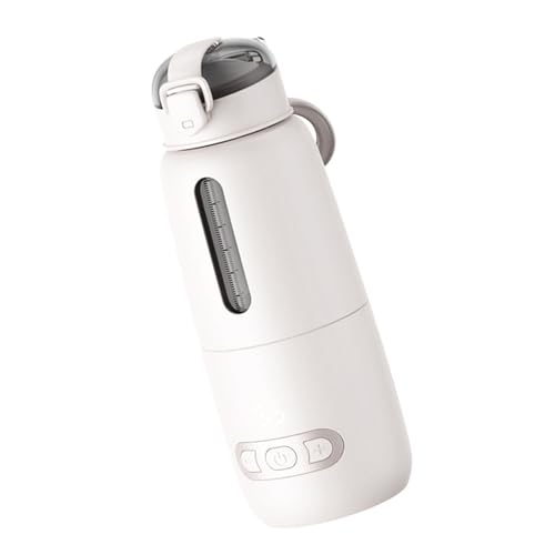 Calentador de Biberones Portátil, Calentador de Biberones con Pantalla de Temperatura 300 Ml 15000 MAh Calentador de Agua Recargable Calentador de Biberones de Viaje para