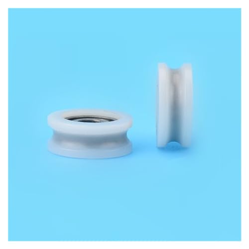 Roue en plastique nylon 4x15x6mm pour motorisation de rideaux et systèmes de rails suspendus