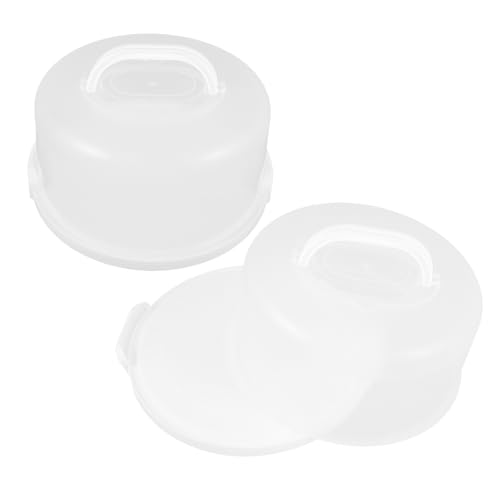 Ipetboom 2 Piezas Party Cake Carrier Ahorrador Taper Para Pasteles Tortenkarton Pp Transparent