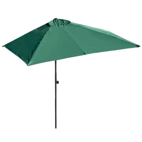 Sombrilla de jardín rectangular con media pared, altura ajustable de 200 cm, 250 cm, 270 cm, parasol para exteriores, patio, balcón, playa, patio, toldo duradero para protección solar
