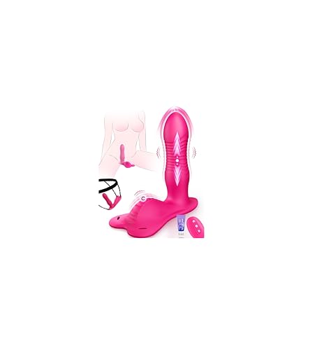 Aoonice Sex Toys Thrusting Vibrator Sit & Ride Lace Panty Wearable Vibrators with 10 Thrusting & Vibrating Modes Vibabrator for Women G-Spot & Clitoral Stimulator Adult Sex Toyscouples for Couples