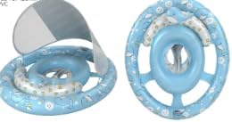 Baby Pool Float with Canopy, Inflatable Kids Pool Floats for Babies 6-36 Months