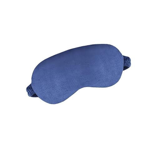 USB Charging Hot Compress Eye Mask Shading Eye Patch Elastic Dark Blue for Travel with Carry Bag