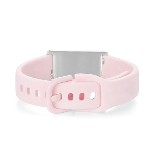 Image of LinnaLove Medical Alert ID Bracelet - Adjustable Silicone Band, Custom or Pre-Engraved Options, QR Code Available