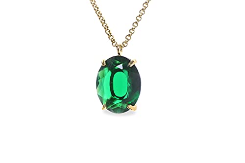 Collier de Déclaration Vert Anemone pour illuminer un décolleté de mariée