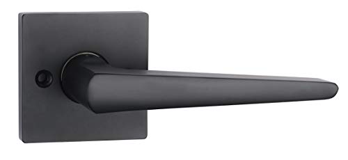 Iron Black Finished Keyed Entrance Double Door Handleset (KEYED HANDLESET, Matte Black)