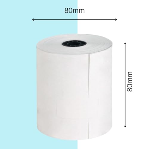 Double Dragon, Rullo Di Ricevuta Termica Premium Da 80 X 80 Mm Per Stampante Epos, Terminale Pos, Registratore Di Cassa [Pacco Da 20] - 3