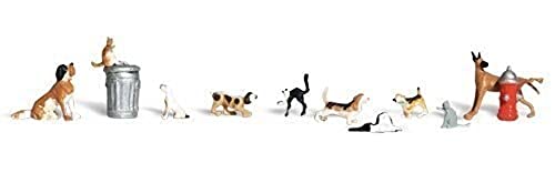 Dogs & Cats Woodland Scenics WOOA1841 décor de train miniature échelle HO 1/87
