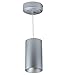 Nora Lighting NYLM-2C30XSSLE4 14W 3000K Ilene Cylinder Pendant Ceiling Light - Silver