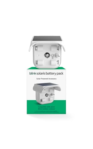 Image of Blink Solaris Solar Panel (newest model) - Wireless fixed solar panel security accessory for Outdoor 4 and Outdoor 2K+ battery camera, set up in minutes (White)