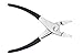 PT Auto Warehouse HCP-30056 - Multi-Direction Hose Clamp Pliers, Slotted Jaws for Enhanced Grip