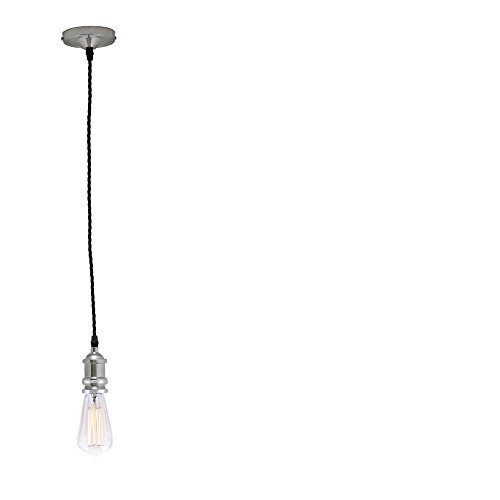 DIY Chrome Vintage Pendant Kit with a Free ST64 Bulb