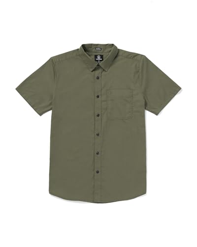Chemise manches courtes homme Volcom Date Knight en coton pour un look d'été casual