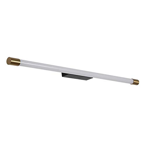 Applique miroir LED dorée 12W 60cm blanc chaud 3000K pour meuble de salle de bain