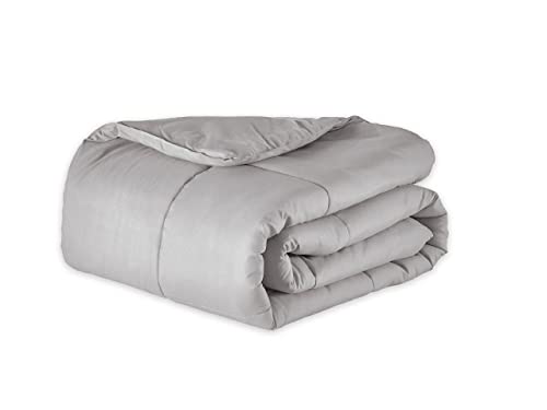 Edredom Queen Micro Percal 400 Fios Dupla Face 2,40m X 2,20m Cinza