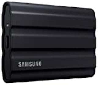 SAMSUNG T7 Shield 1TB, Portable SSD, up to 1050MB/s, USB 3.2 Gen2, Rugged, IP65 Rated, for Photographers, Content Creators and Gaming, External Solid State Drive (MU-PE1T0S/AM, 2022), Black
