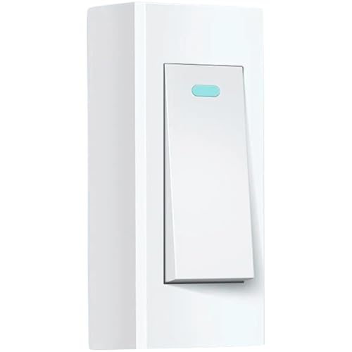 HOMSFOU Interruttore a Pulsante Singolo Luce Da Comodino Interruttori Luce Da Parete Mini Sottile Accessorio Per La Casa Facile Da Installare Design Moderno