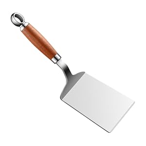 Pancake Spatula – Turner in acciaio , strumento di cottura sicuro per lavastoviglie, manico ergonomico comodo, accessorio da cucina senza bastoncini resistente al calore | Durablee multiuso