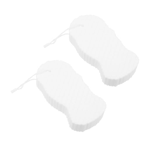 EPIGEIST 2Pcs Shower Sponge Soft PVA Body Cleaning Sponges for Portable Bath Supplies for Gentle Exfoliation and Daily Scrubbing for Travel and Home Use Creamy