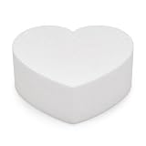 Oasis Supply Dummy Heart-Shaped Cake, 3' High x 6' Wide, White
