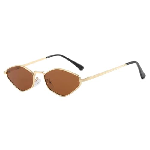 Lunettes de soleil petite monture métallique verres couleur bonbon UV400