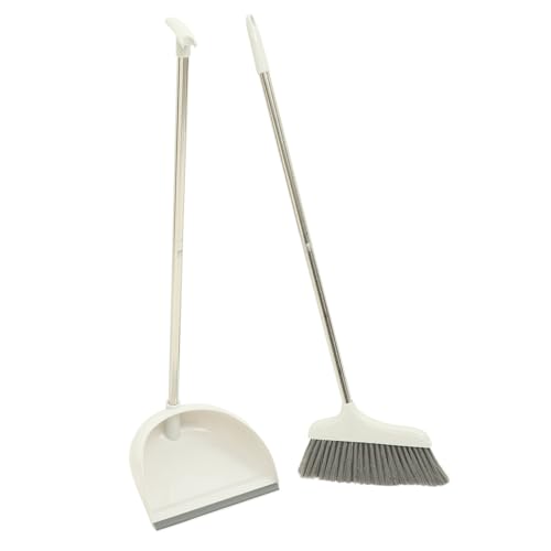 Didiseaon 1 Set The Brush Indoor Supple Broom Household Dustpan and Broom Household Metal Broom Dustpan Set dust pan with Handle Broom Set Broom Dustpan Broom