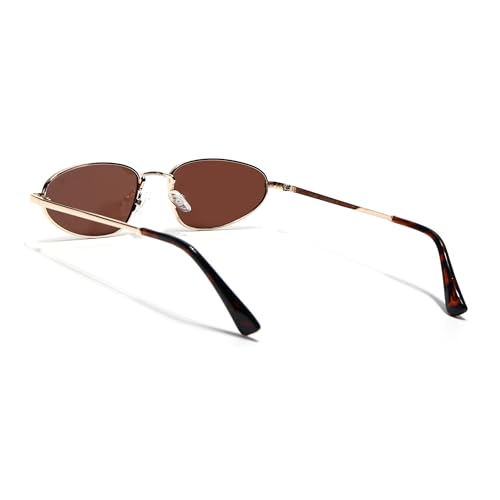 Image of Voyage UV Protected Oval Sunglasses for Men & Women