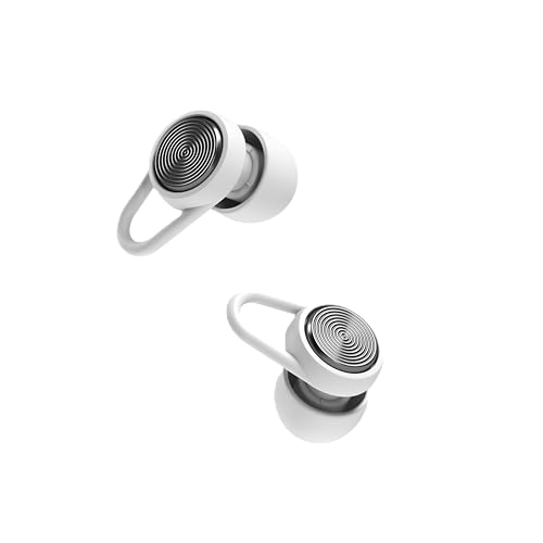 Hears Plus Ear Plugs for Noise Reduction - Patented Reusable Concert Earplugs 25dB SNR Sound Reduction Hypoallergenic for Musicians Motorcycle and Sleeping with 4 tip Sizes Lunar Chrome