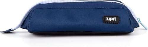 ZIPIT Lenny Federmäppchen, Großes Mäppchen für Schule & Uni, Etui mit breiter Öffnung, Federmappe Dunkelblau