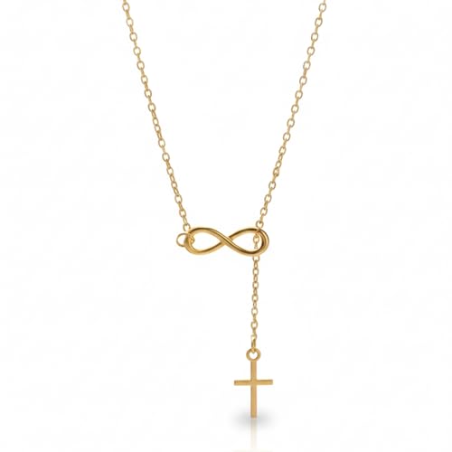 Image of BY EVERSTYLISH Infinity Cross Pendant for Women | Everyday Wear Anti Tarnishing Necklace | Fashion Jewelry | Trendy Statement Necklace for Party