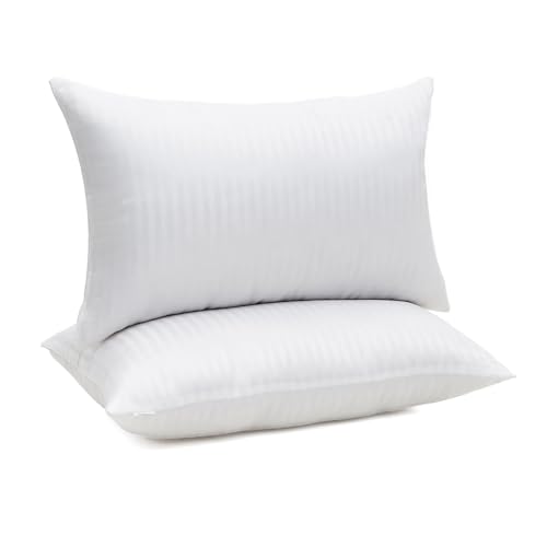 Hotel Collection Bed Pillows for Sleeping 2 Pack Standard Size Cooling Pillows Set of 2 for Back, Stomach or Side Sleepers, Super Soft Original Down Alternative Microfiber Filled Pillows