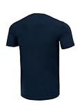 PITBULL Męska koszulka T-shirt z grubszej bawełny Klasyczny regularny krój Męskie koszulki Pit Bull West Coast Garment Washed USA Cal Koszulka bawełniana, granatowy, S