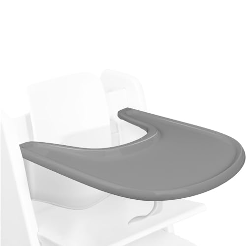 Plateau Tripp Trapp Stokke gris anti-gaspillage pour protéger votre table en bois
