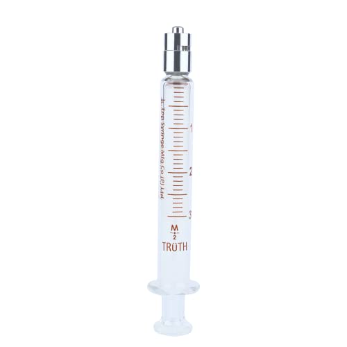 Truth Laboratory Glass Syringe Metal Luer Lock Tip, 3ml (01-07-02-04)