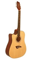 Kona K1L Series Left Handed Acoustic Dreadnought Cutaway Guitar