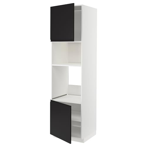 ProTuning HOMEMETOD Hi cb f horno/micro w 2 drs/estantes, blanco/Upplöv antracita mate, 60x60x220 cm