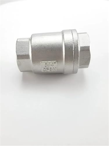 Válvula de retención DN20 BSPT vertical en acero inoxidable SS304 con resorte de elevación 6
