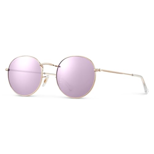 Image of WearMe Pro - Reflective Lens Round Trendy Sunglasses