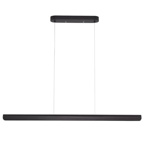 YISDESIGN 47inch Wood LED Linear Pendant Light, Dimmable Wood Ceiling