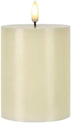 3 Inch x 4 Inch Patria LED Pillar Candle Ivory
