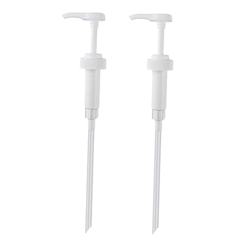 Homoyoyo 2 Stück Lotionflaschen Pumpkopf Langlebige für Handseife Shampoo und Conditioner Nachfüllbarer Spender mit Langer Saugleitung für Badezimmer und Küche