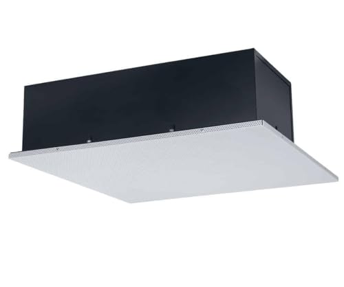 Lowell LT2-830-TM16-VB 8-Inch Coaxial Lay-in Tile Ceiling Speaker with 70V Transformer, 2x2 Grille, 0.8 Cubic Feet Enclosure; 20W Coaxial Driver with 12 Oz Magnet