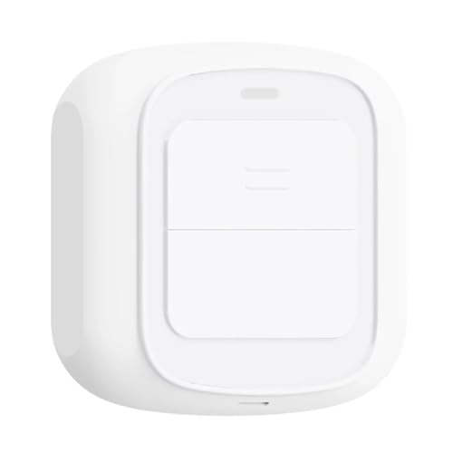 Ginobili Tuya WiFi Button Scene Switch Wireless Smart Light Wall Switch Low Power Consumption No Wiring for One Tap to Run Easy Install