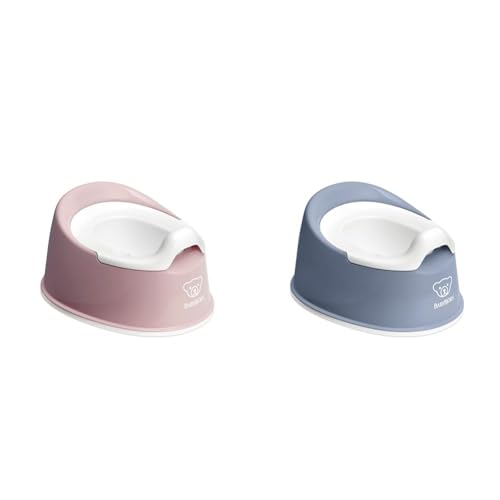 BabyBjörn Smart Potty, Powder Pink/White & Smart Potty, Deep Blue/White